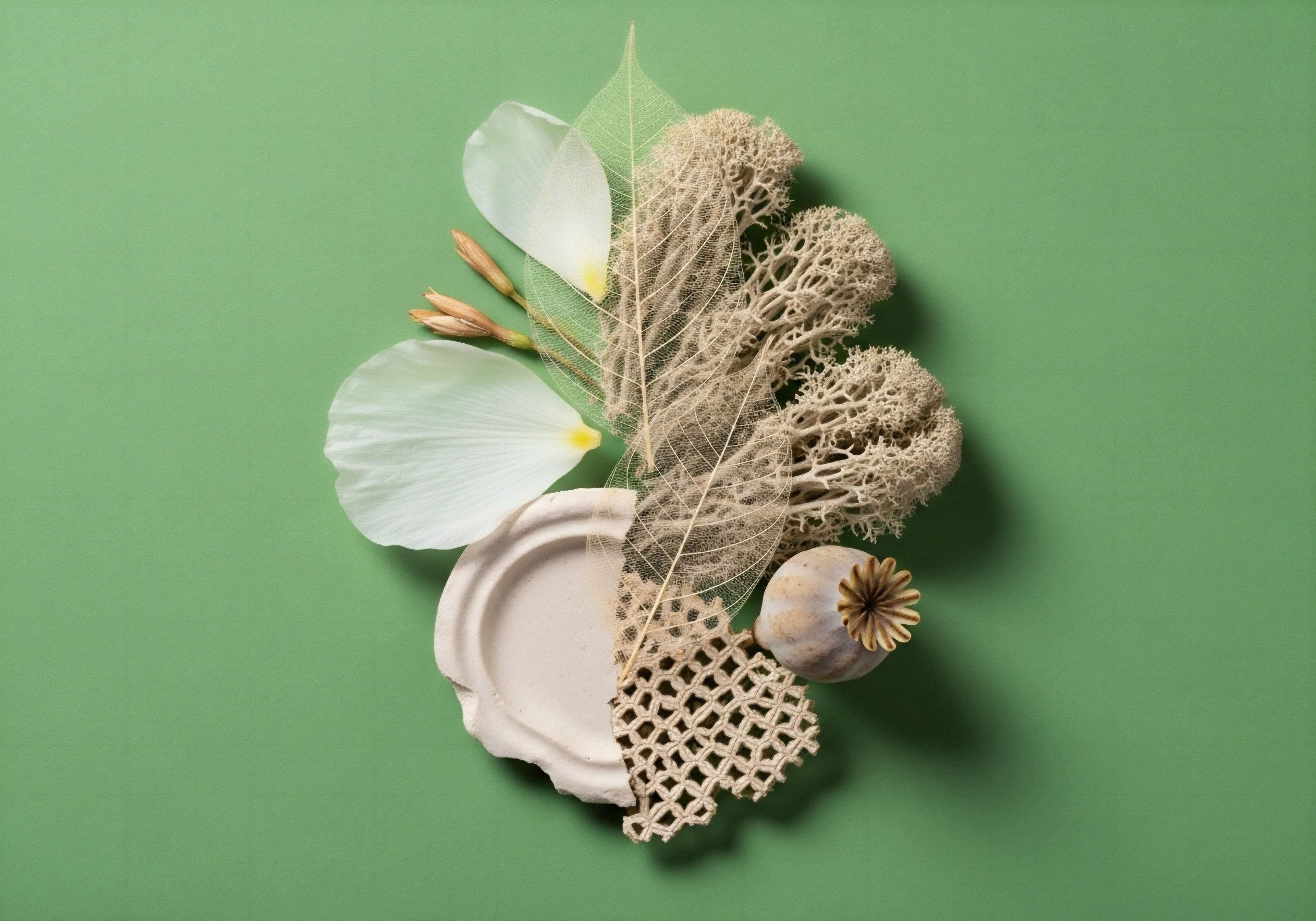Natural elements portray the Endocrine System's delicate Hormonal Balance. Fractured and woven textures signify Personalized Medicine and Regenerative Medicine protocols