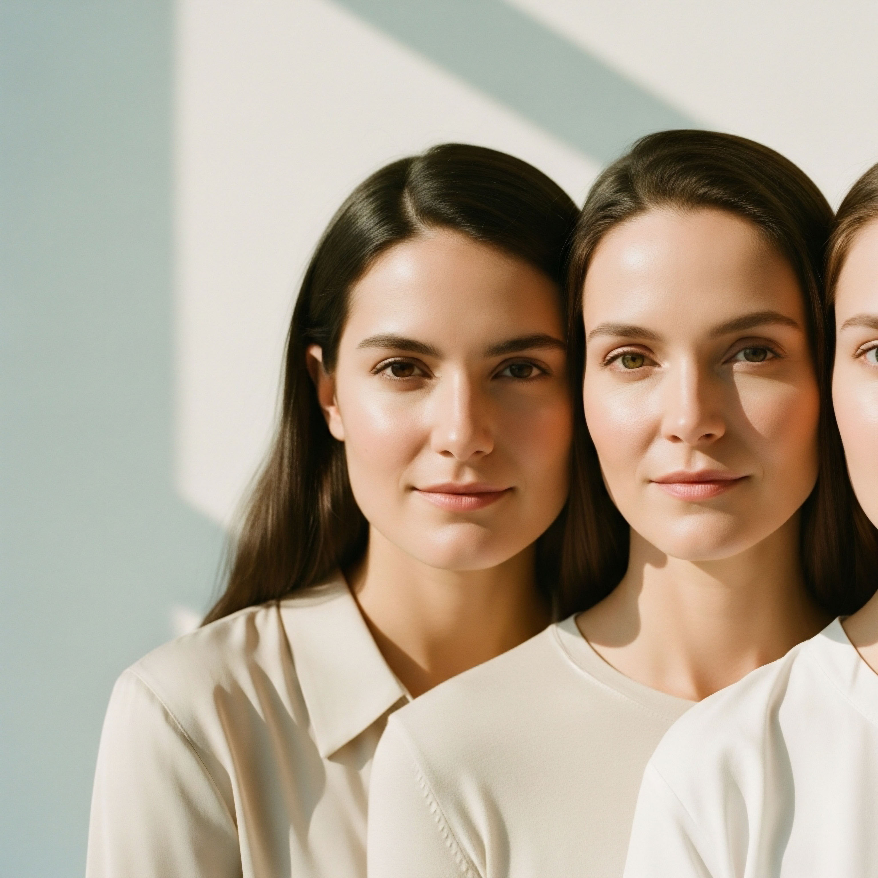 Three women, embodying successful patient outcomes, reflect benefits of hormone optimization and metabolic health protocols. Their healthy appearance signifies optimal cellular function, endocrine balance, and enhanced longevity achieved through personalized medicine and clinical wellness interventions