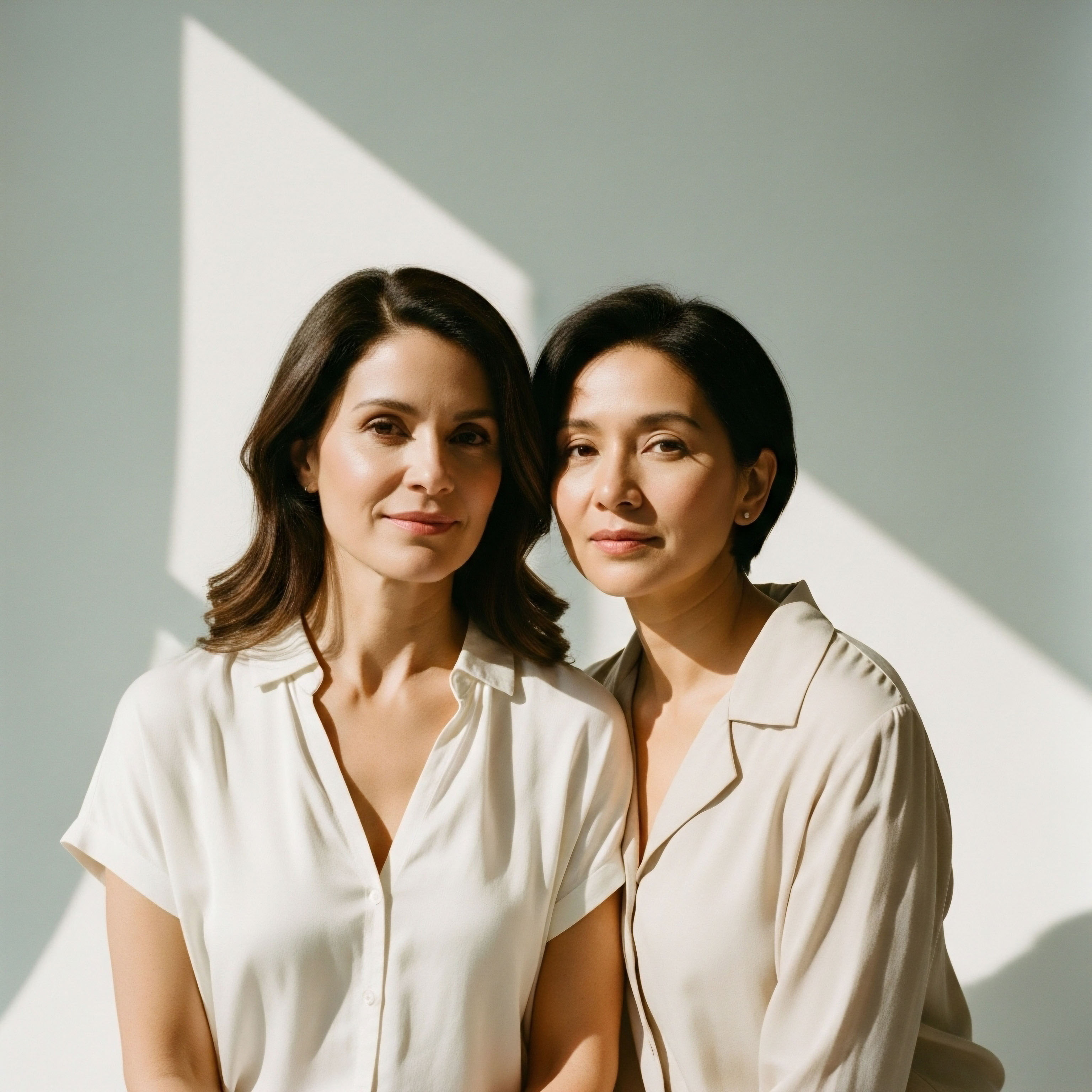 Two professionals exemplify patient-centric care, embodying clinical expertise in hormone optimization and metabolic health. Their calm presence reflects successful therapeutic outcomes from advanced wellness protocols, supporting cellular function and endocrine balance
