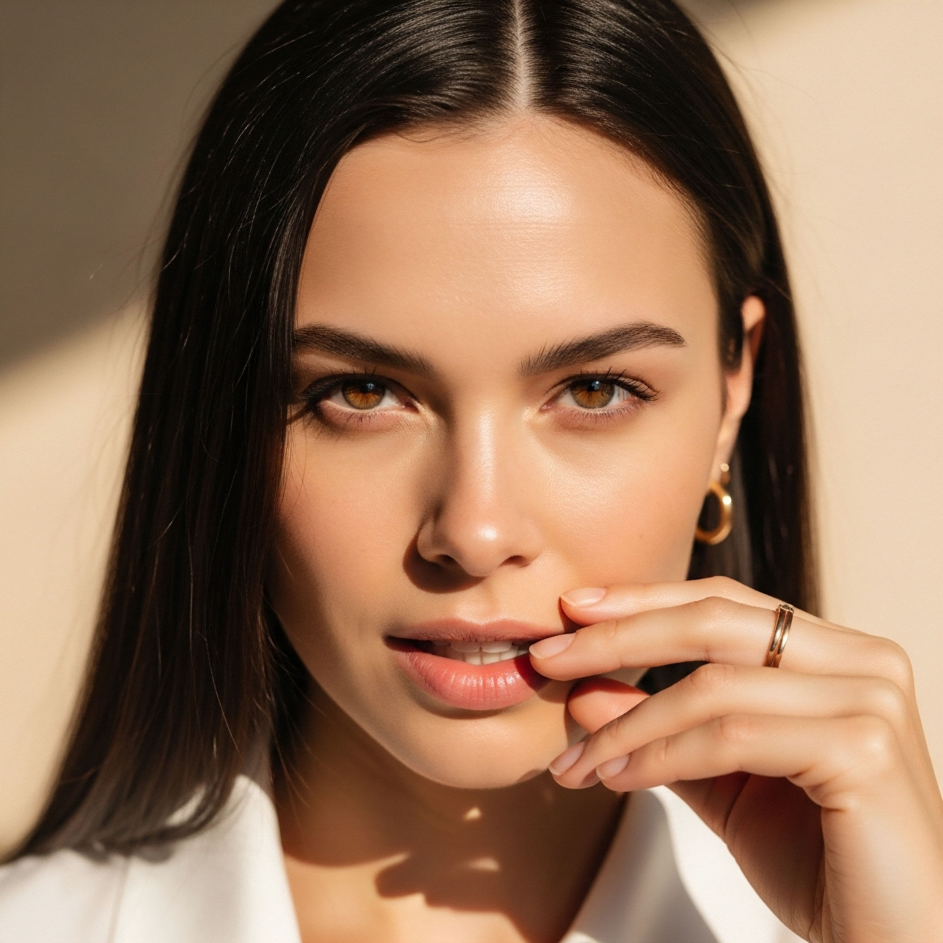 Female close-up dermal vitality visible. Symbolizes hormone optimization efficacy