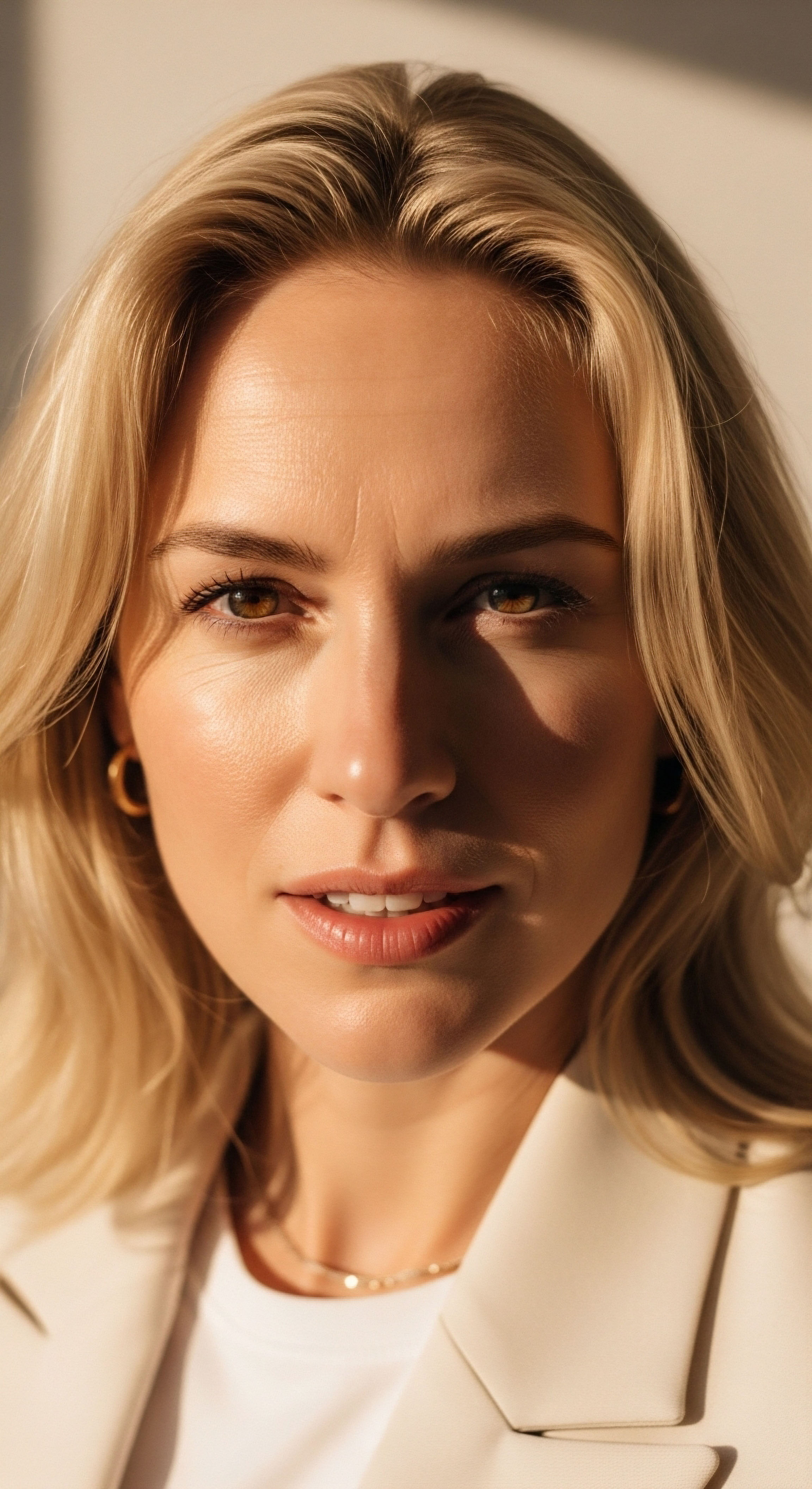 Professional woman embodying successful hormone optimization and metabolic health, reflecting robust cellular function. Her poised expression signals clinical wellness, illustrating positive patient journey outcomes from a personalized endocrine balance protocol