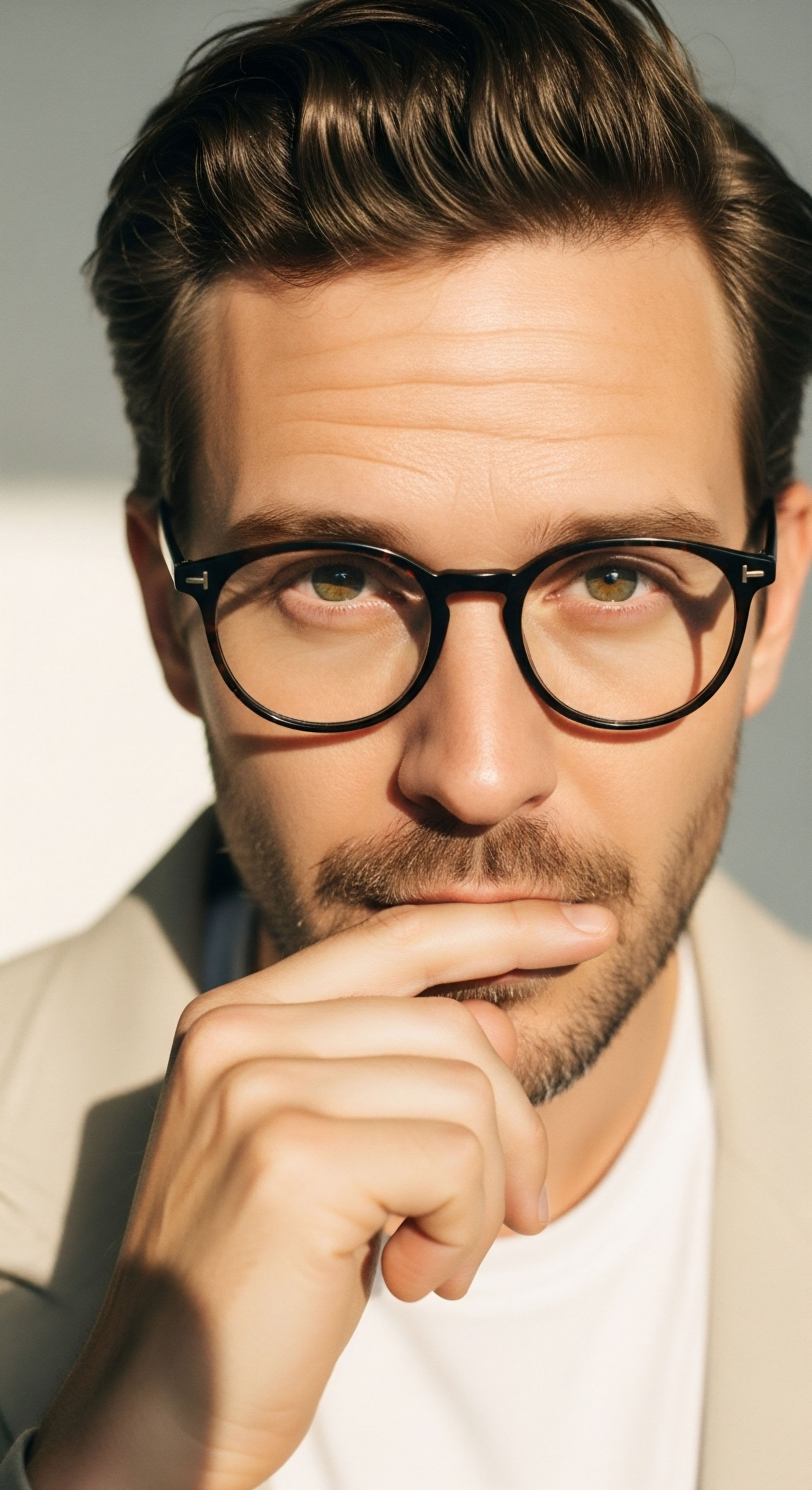 A man contemplating patient consultation for personalized hormone optimization. He evaluates metabolic health, endocrine function, clinical wellness, and biomarker insights crucial for a precision therapeutic protocol, vital for cellular health