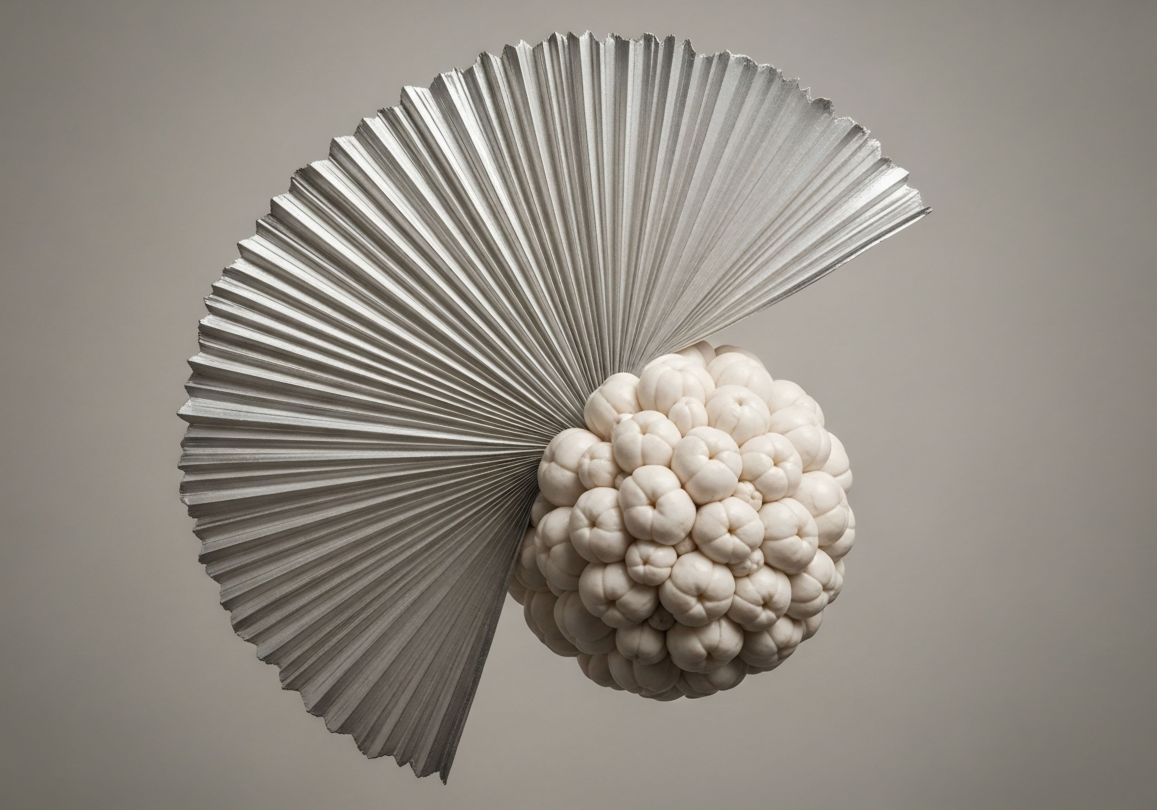 A silver pleated form supports a cluster of white organic structures, symbolizing precise HRT clinical protocols for achieving endocrine system homeostasis. This represents hormone optimization through personalized medicine, addressing hormonal imbalance for cellular health, metabolic health, and ultimately, reclaimed vitality