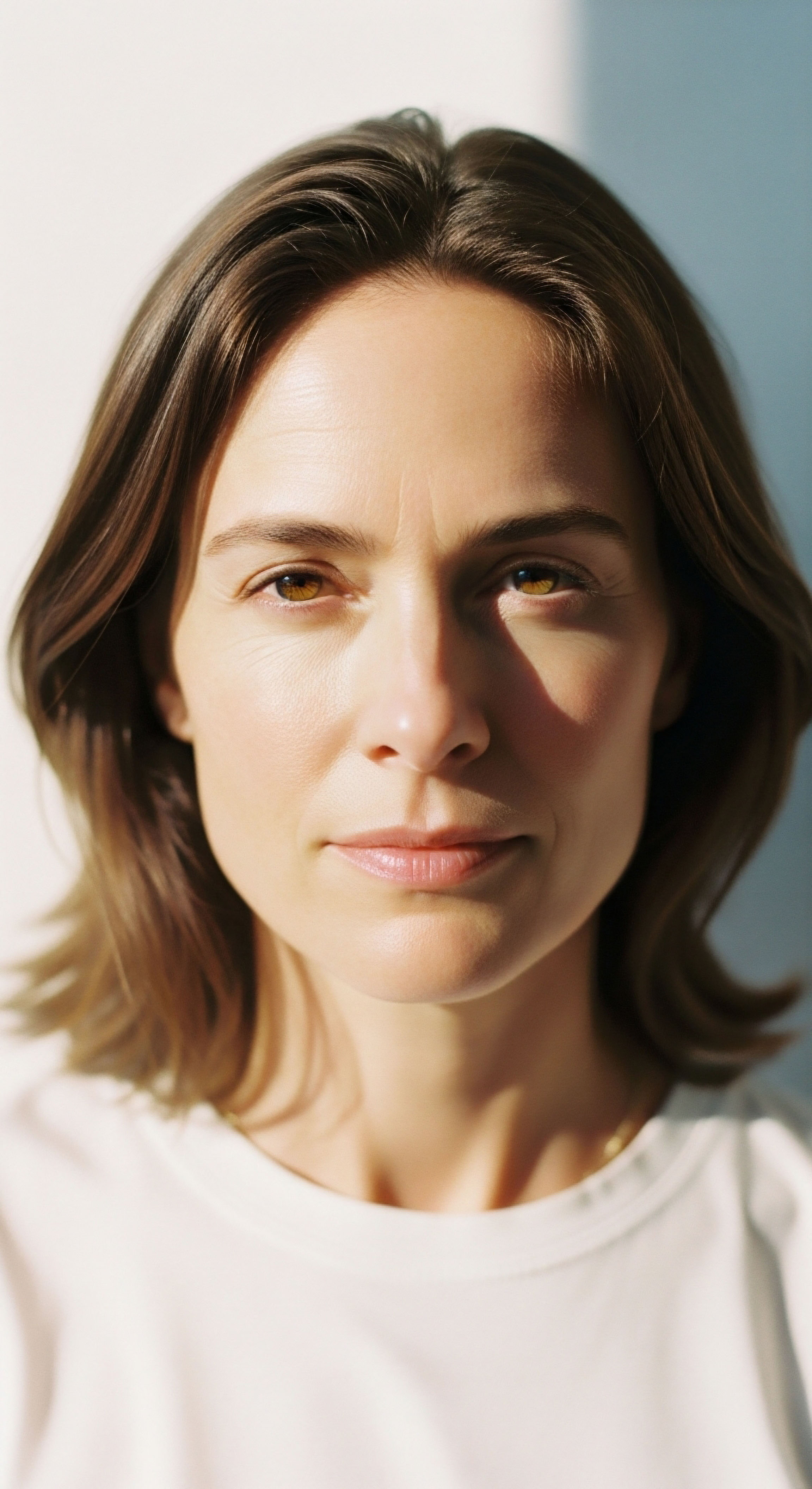 Calm female gaze depicts profound patient well-being, a result of successful hormone optimization and robust metabolic health. This illustrates effective clinical wellness via cellular rejuvenation, promoting endocrine system balance, bioregulation, and optimized vitality